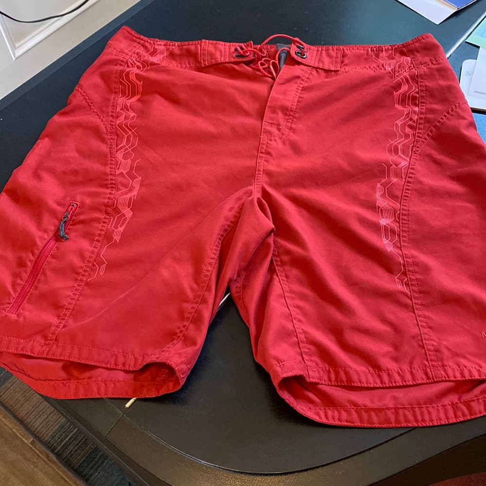 Red northface mens board shorts. Excellent condition